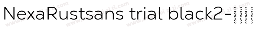 NexaRustsans trial black2字体转换